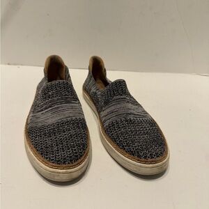 UGG Men's Black and Gray Knit Slip-On Sneakers
